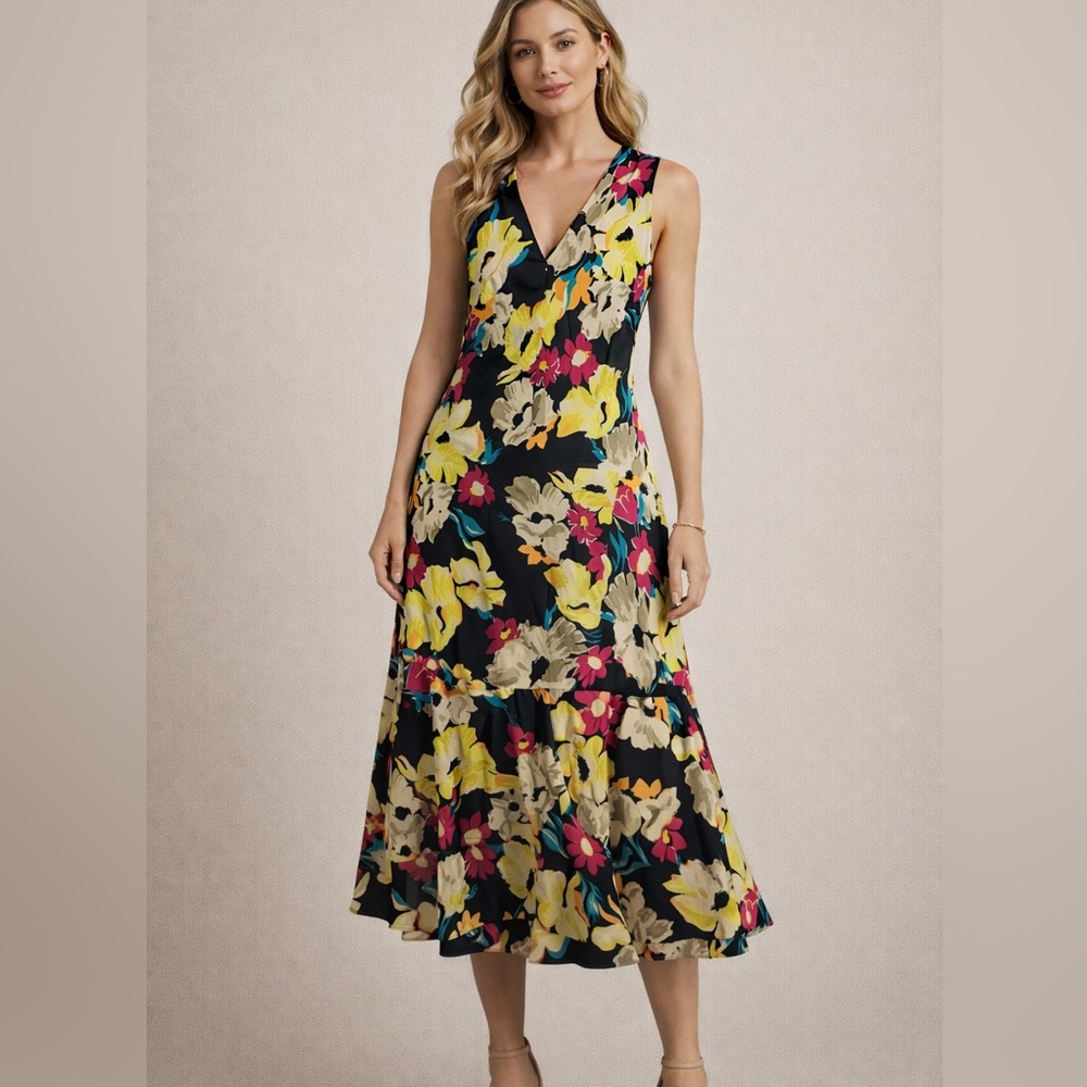 Etro NWT Floral Silk Dress | IT 48 | Made in Italy
